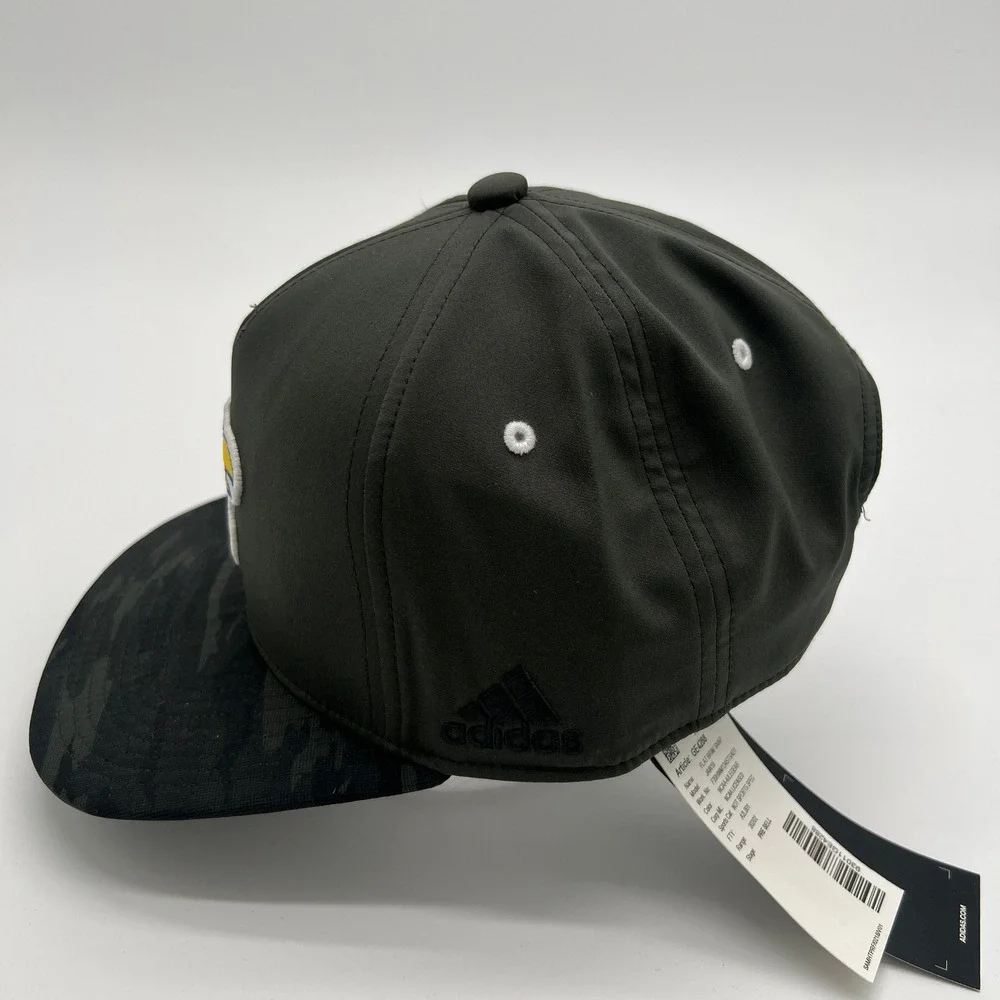 Adidas Kansas Jayhawks NCAA‎ Baseball Cap Hat Flat Brim Snapback Olive Green